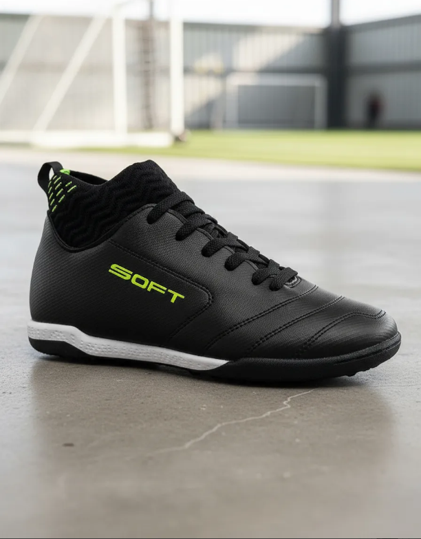 Botines de futbol con media
